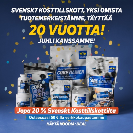 Jopa 20 % Svenskt Kosttillskott -tuotteista ostaessasi 50 :lla